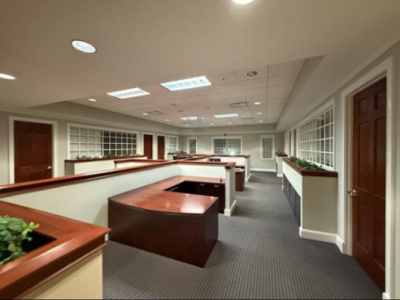 repainted office interior