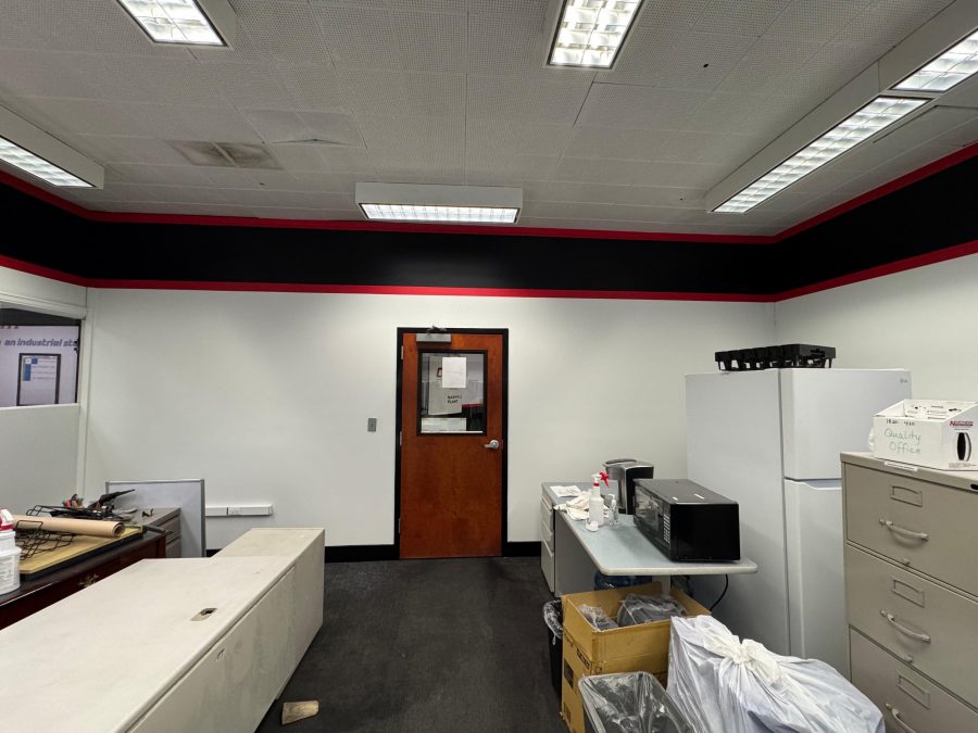office interior with black and red painted stripe Preview Image 4
