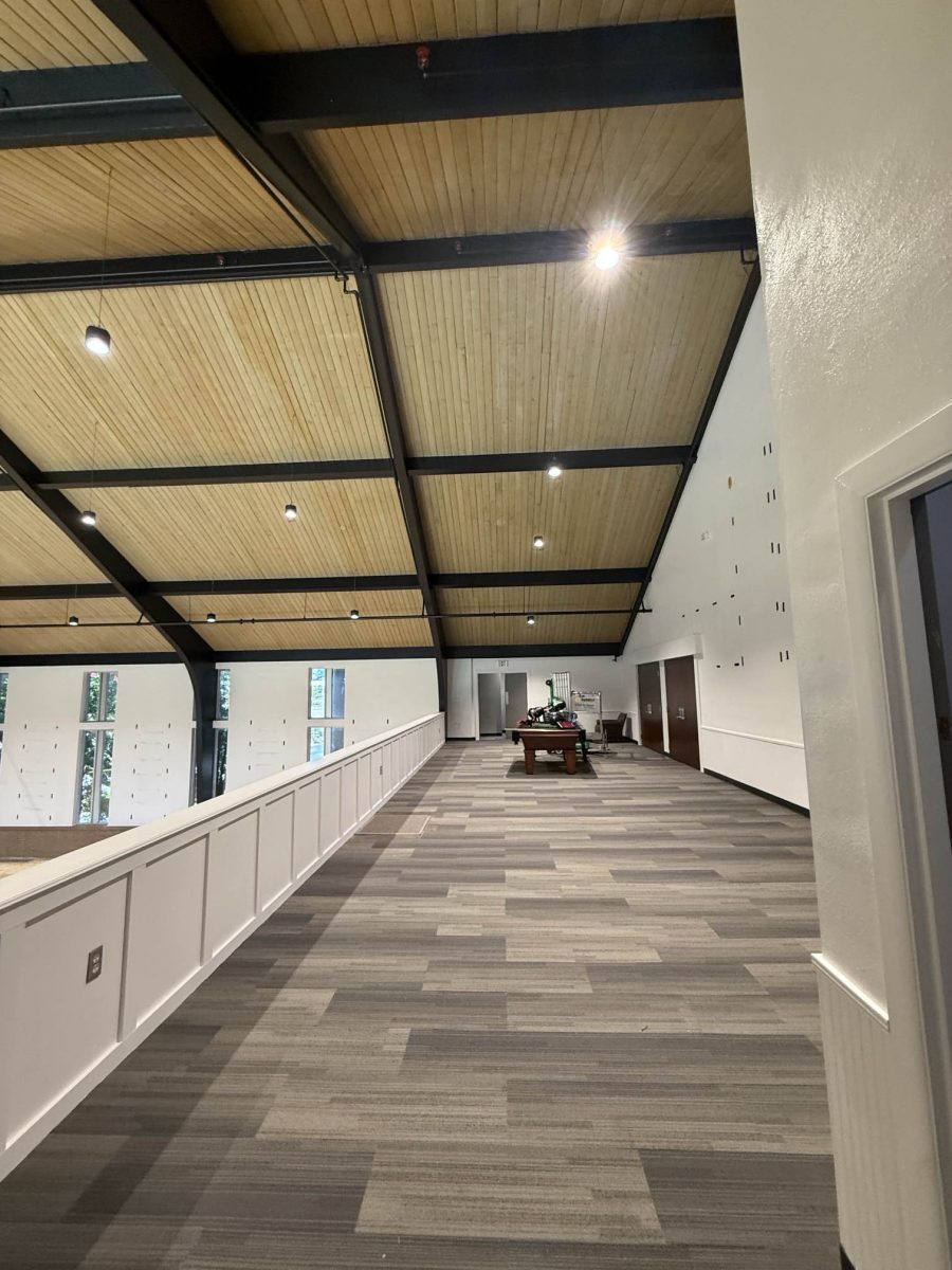 empty church interior with painted beams Preview Image 2