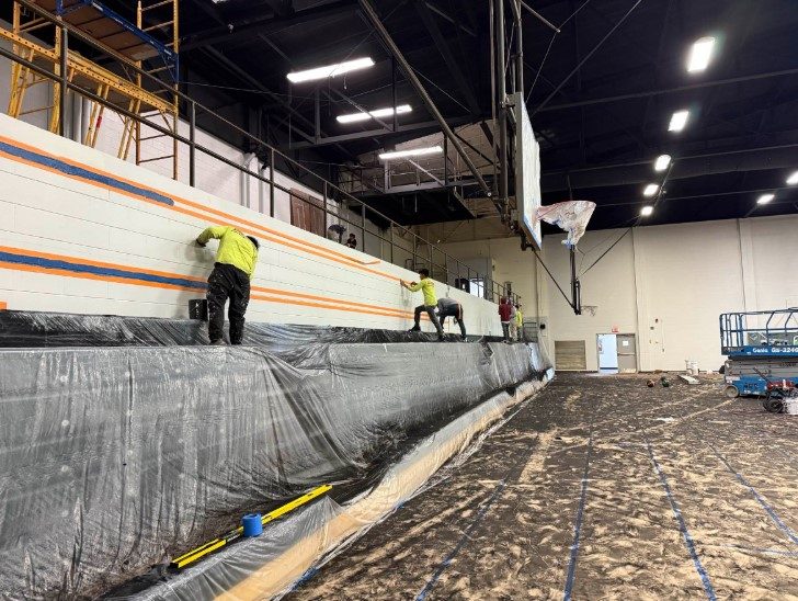 painters working on gym walls Preview Image 3