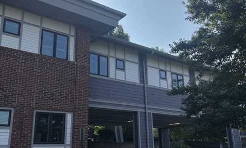 Dull and Worn Paint on Car Port Area