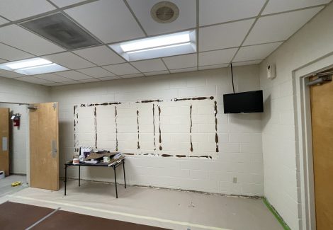 Wall before painting