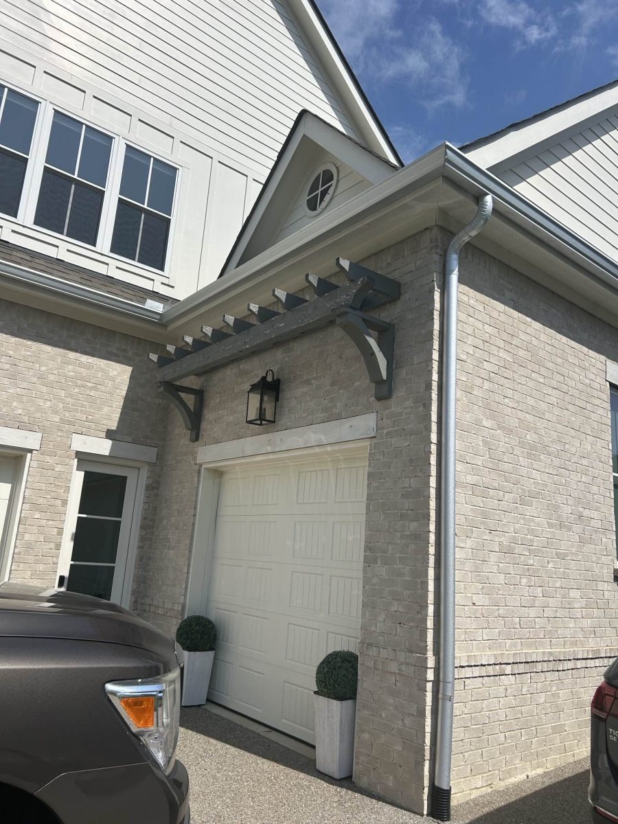 white garage door with planters Preview Image 12