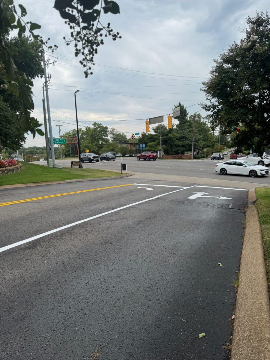 roadway with freshly painted striping Preview Image 2