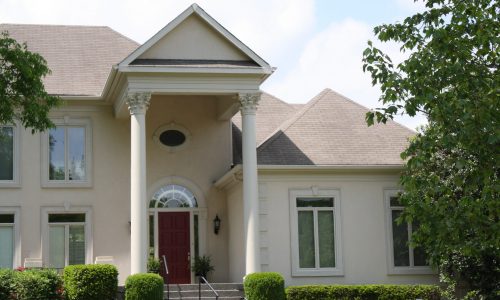 Stucco Repairs with Repaint