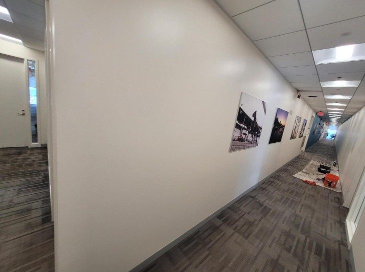 repainted office hallway walls Preview Image 1