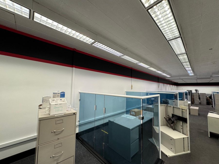 office interior with black and red painted stripe Preview Image 1