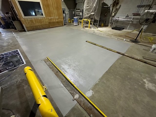 warehouse floor during epoxy coating installation Preview Image 1