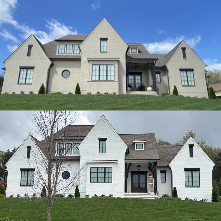 before and after of painted house exterior Preview Image 1