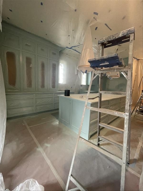 kitchen during cabinet repaint Preview Image 11