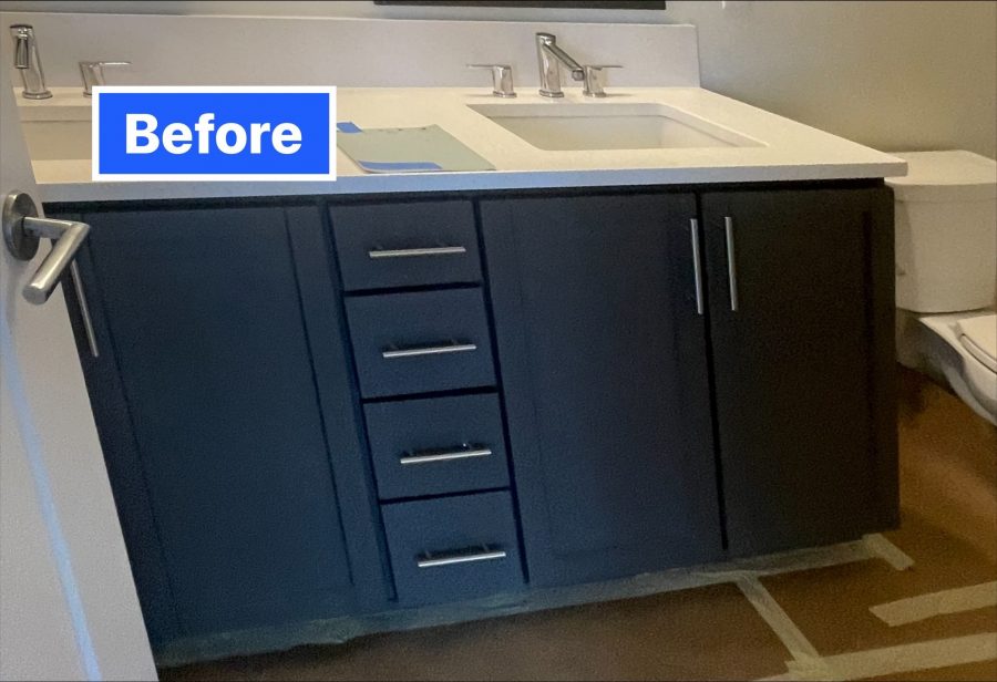 dark blue bathroom cabinet Preview Image 1