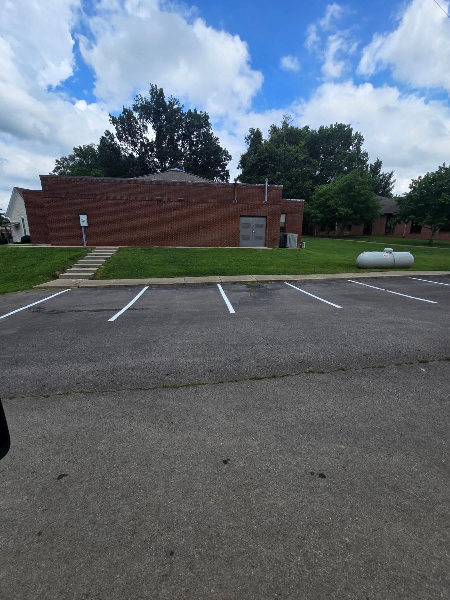 parking lot with repainted striping and space numbers Preview Image 1