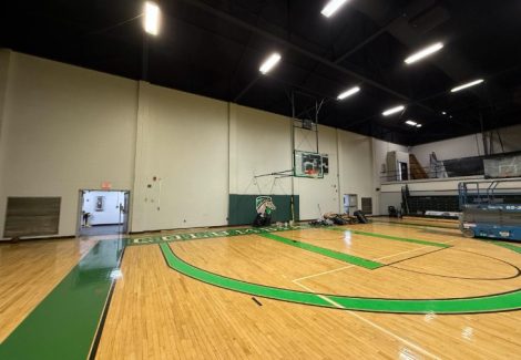 college basketball court