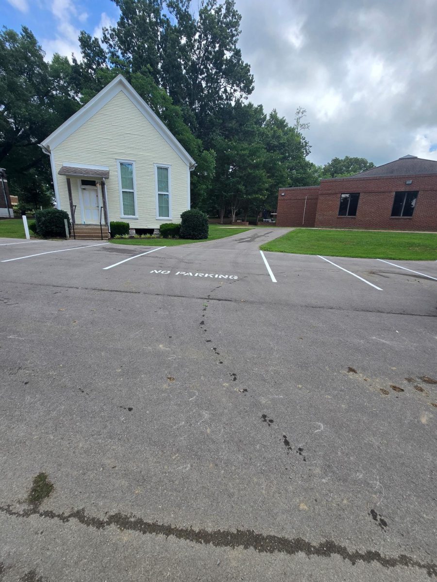 parking lot with repainted striping and space numbers Preview Image 3