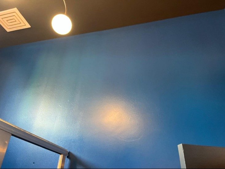 blue painted interior wall Preview Image 1