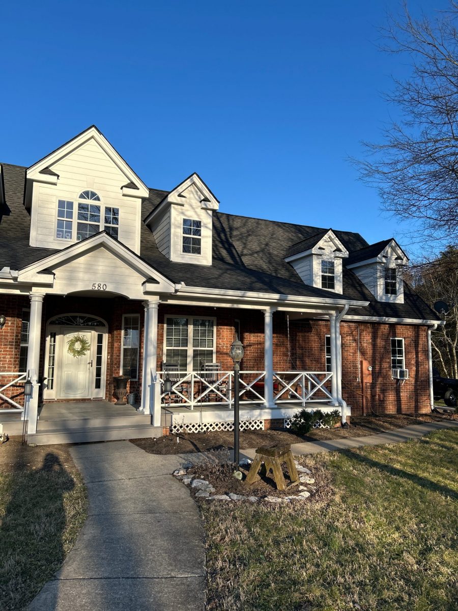 exterior of brick and painted siding house Preview Image 1