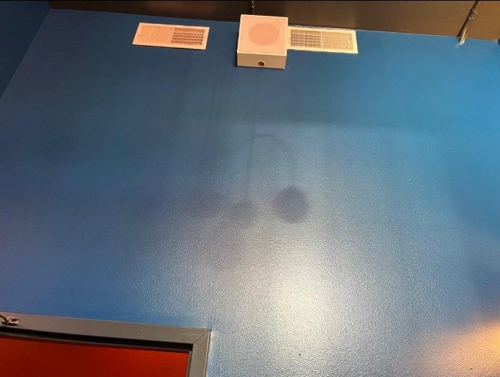 blue painted interior wall Preview Image 2