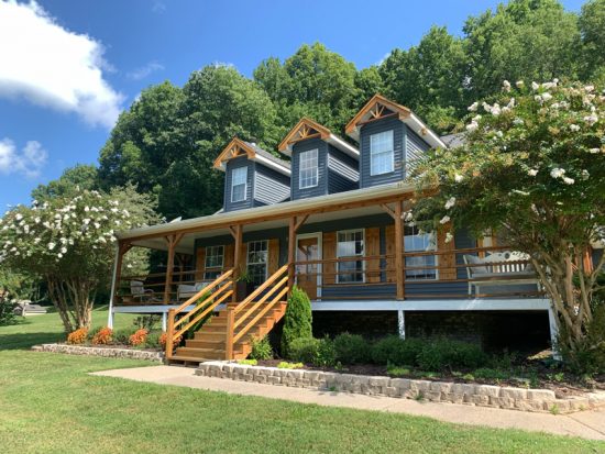 repainted home and porch
