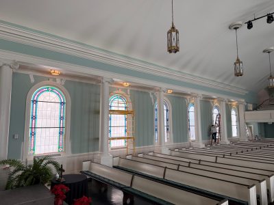 painted church interior