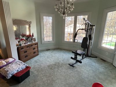 painted bedroom interior