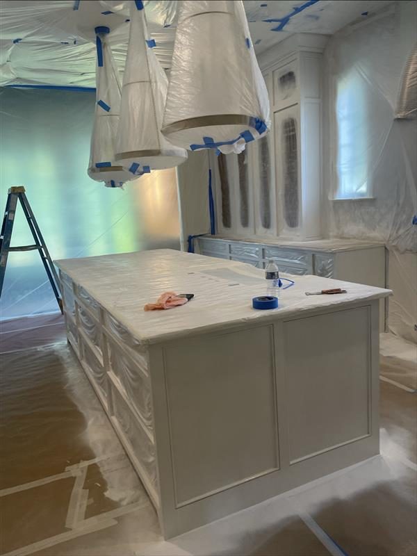 kitchen during cabinet repaint Preview Image 9