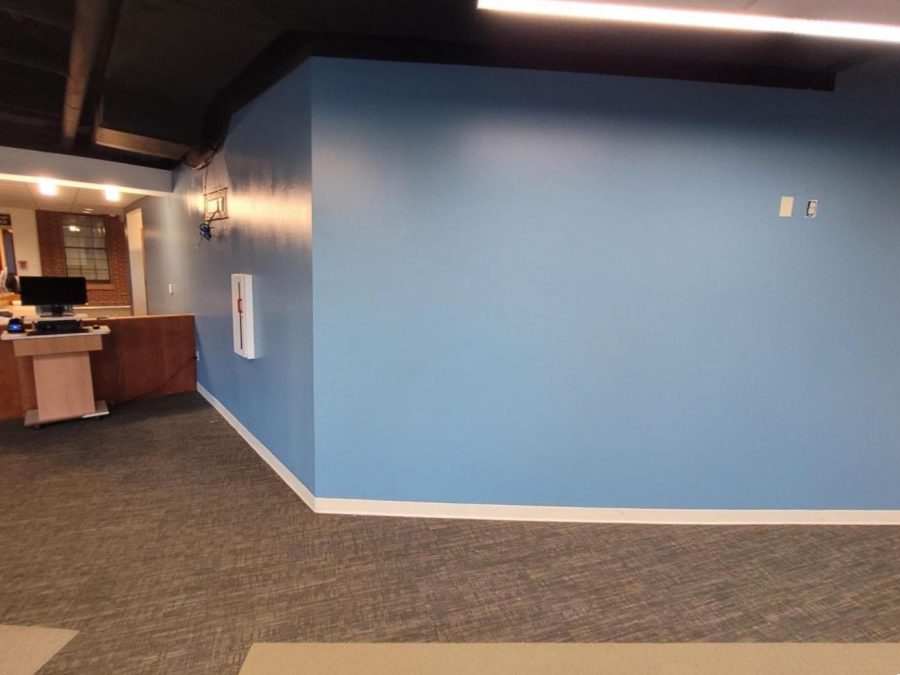 church interior with blue painted wall Preview Image 4