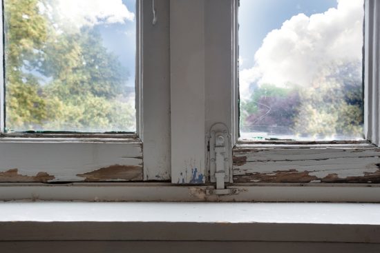 Old Rotting Wood Window Frame