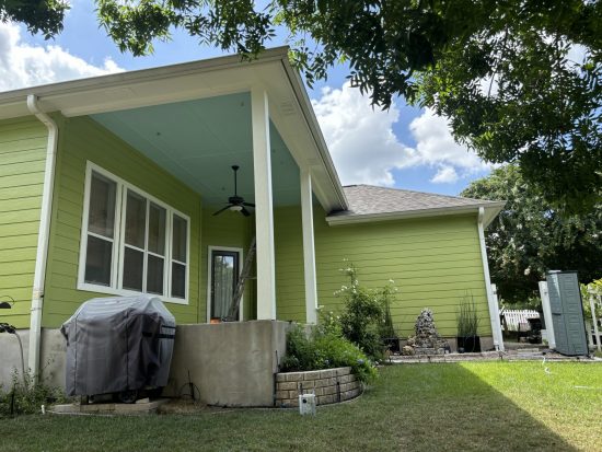 Green Siding Exterior in Kyle
