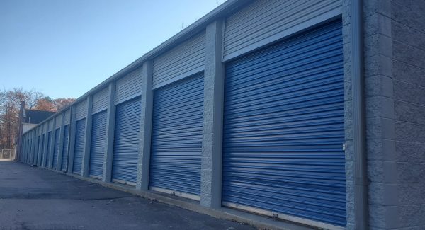 Hyperspace Storage units painted trim doors in Holliston MA