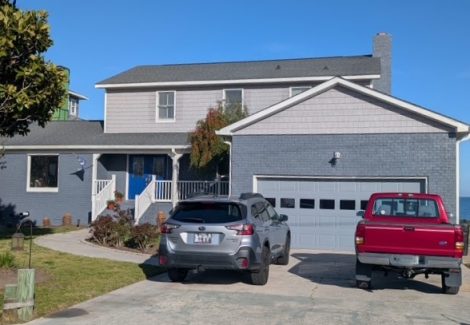 Exterior Brick Painting with Modern Coastal Refresh