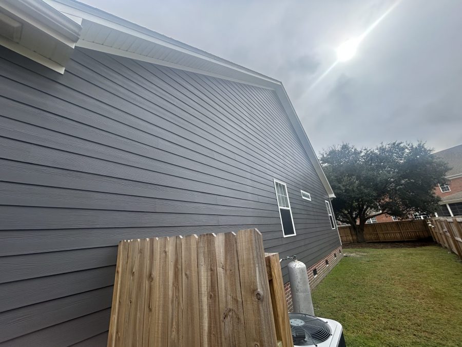 grey painted home exterior siding Preview Image 4