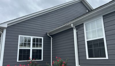grey painted home exterior siding