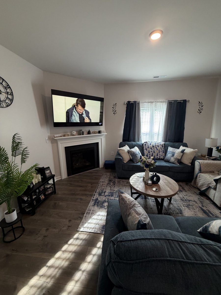 white painted home interior
