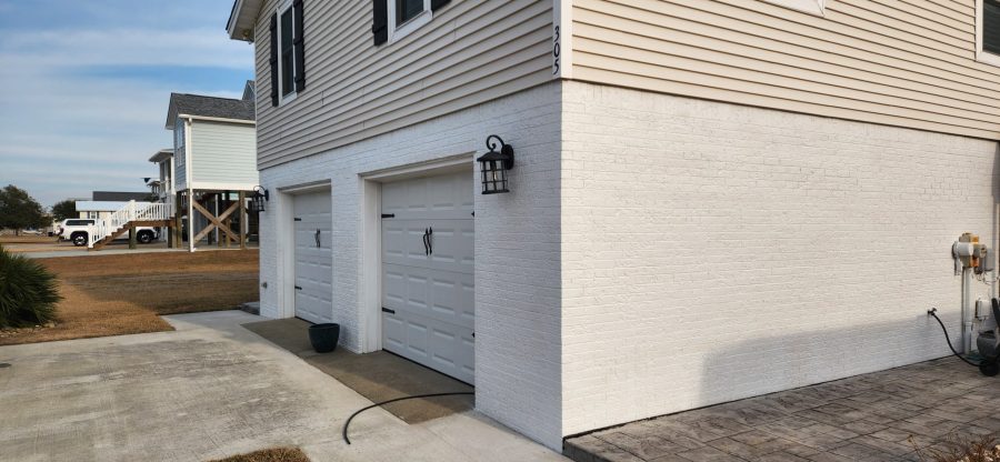 repainted white brick house exterior Preview Image 4