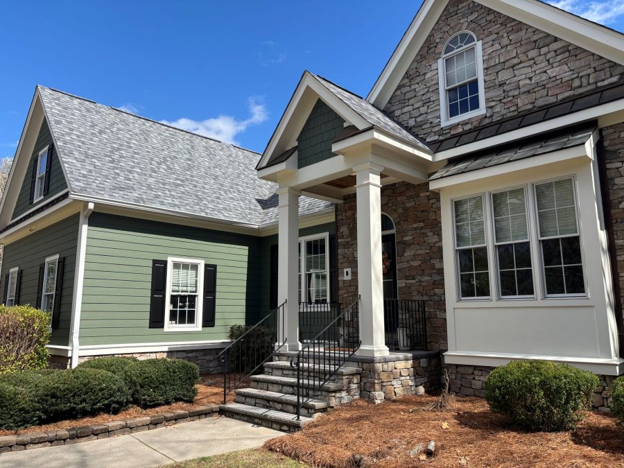 house exterior with green painted siding Preview Image 1