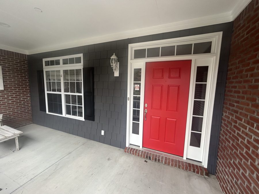 painted home exterior with red door Preview Image 6