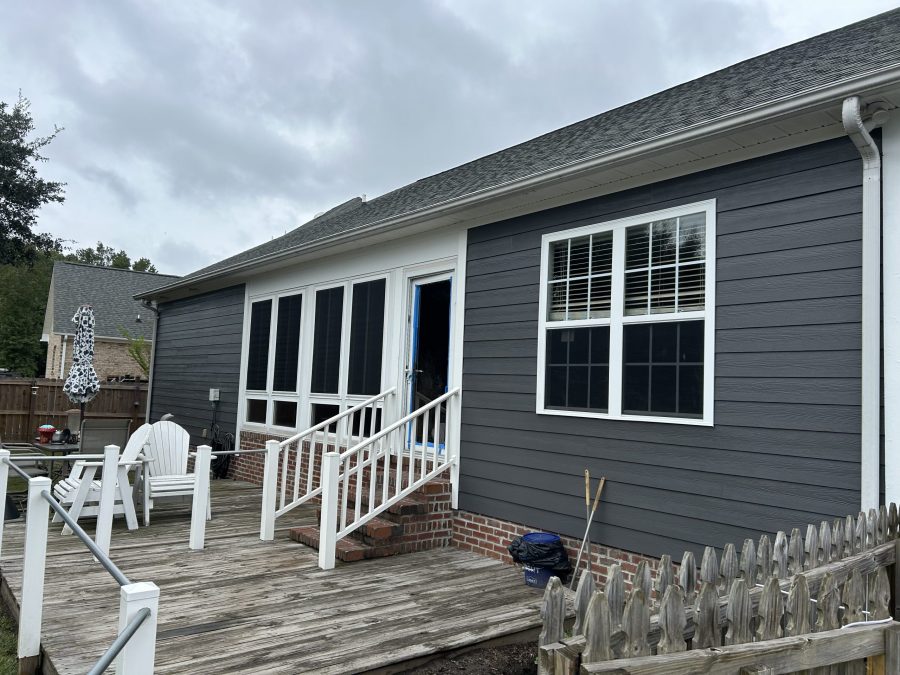 grey painted home exterior siding Preview Image 5