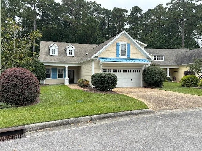 repainted home exterior