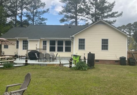 house exterior with beige siding