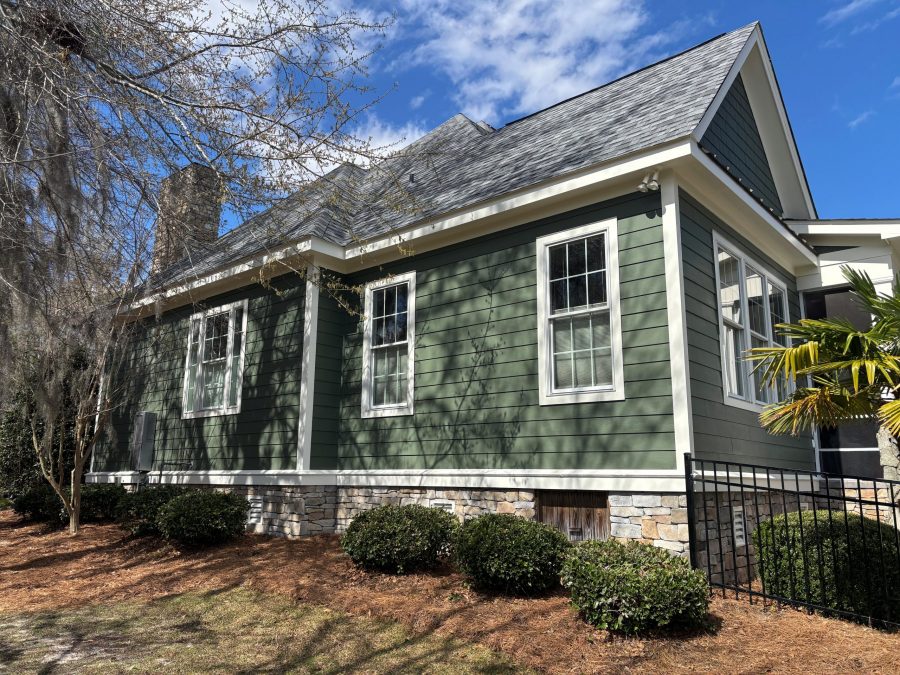 house exterior with green painted siding Preview Image 4