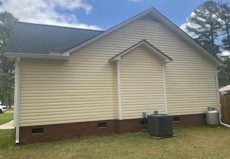 house exterior with beige siding