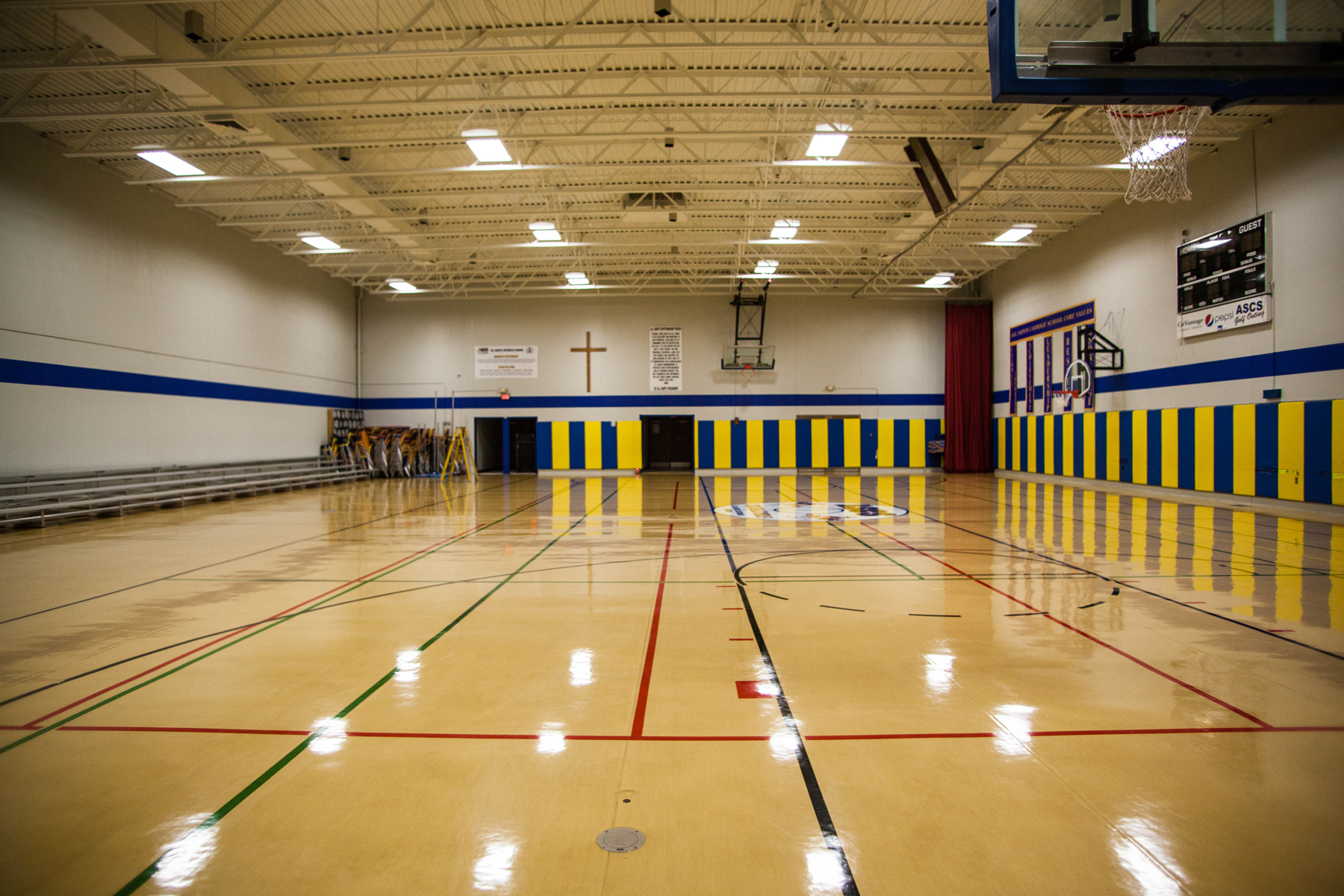 Commercial Painting Project - Basket Ball Court