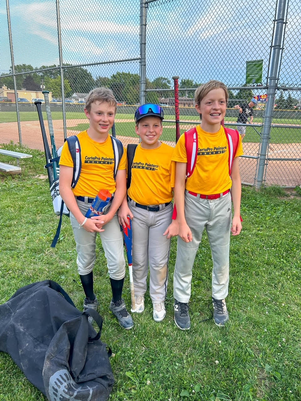 Kids Playing Baseball