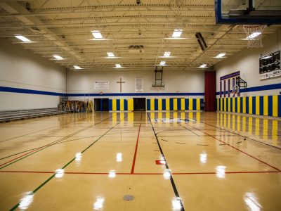 Commercial Painting Project - Basket Ball Court