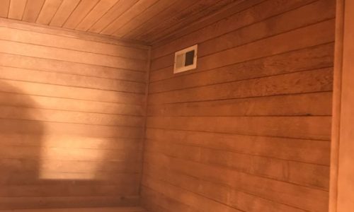 Sauna Sanding Project