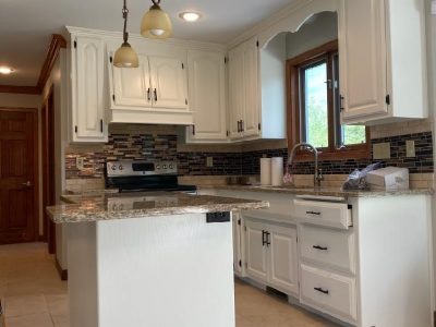 kitchen cabinet restoration project