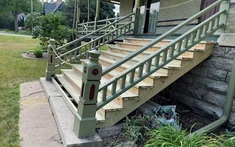 Side View of Stair Rebuild
