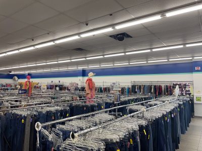 retail interior painting project