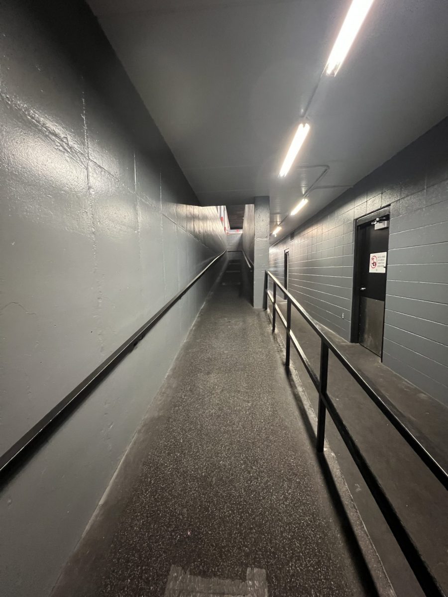 grey painted locker room hallway Preview Image 3