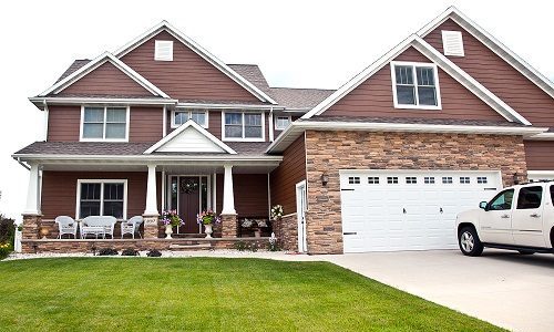 Exterior Brown & White